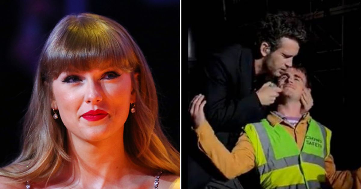 matty.jpg - JUST IN: Taylor Swift's Boyfriend Matty Healy Was Seen KISSING A Male Security Guard During Performance With His Band