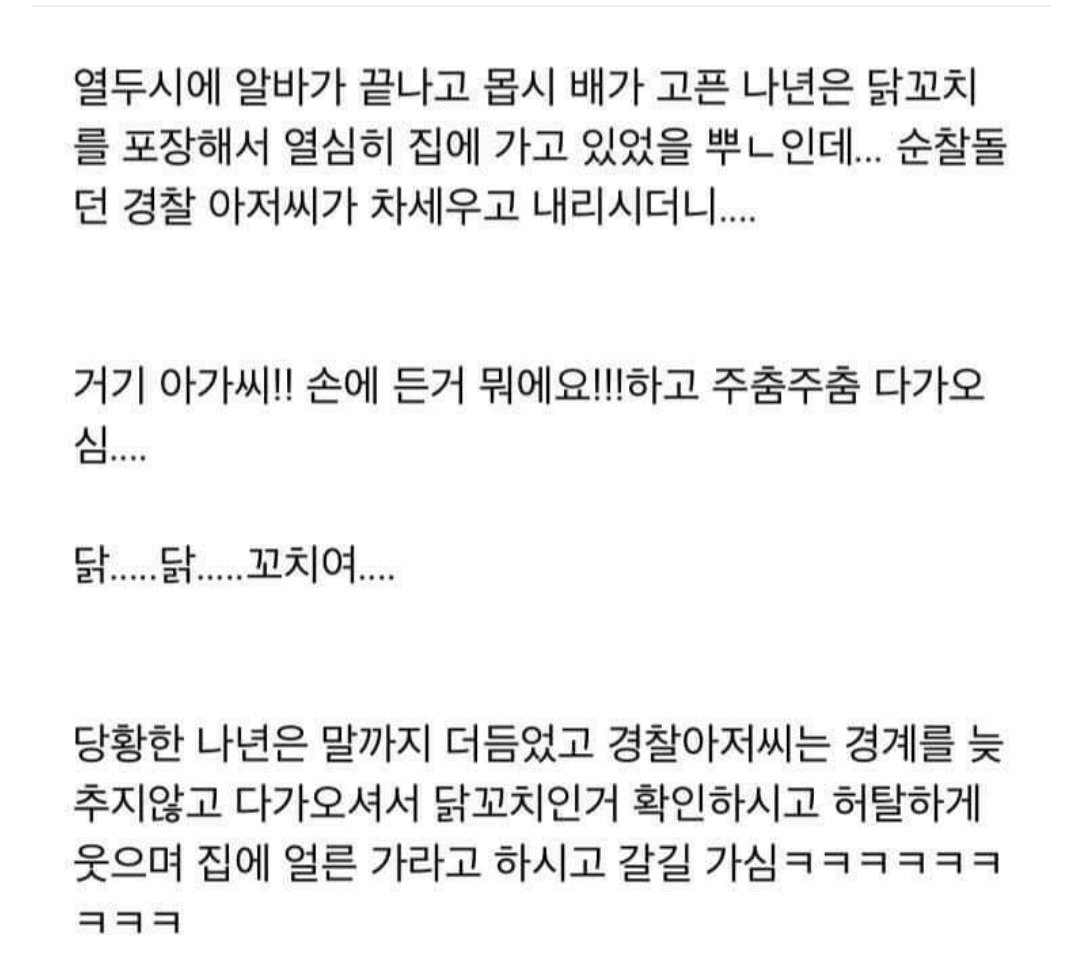 169911.jpg 닭꼬치사서 집에가다 경찰한테 걸린 이유.jpg