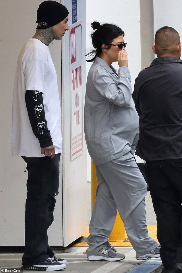 BREAKING: Kourtney Kardashian & Travis Barker Pictured Leaving LA