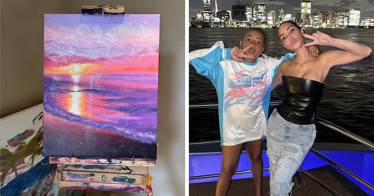 d110.jpg - “Stop Making A Fool Of Yourself!”- Kim Kardashian Mercilessly Mocked For Claiming ‘Fancy Painting’ Was Done By Her Young Daughter North