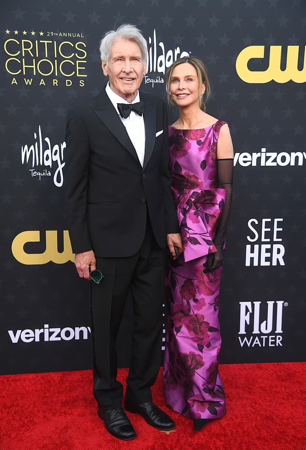 Harrison Ford And Wife Calista Flockhart Look All Loved Up On The Red ...