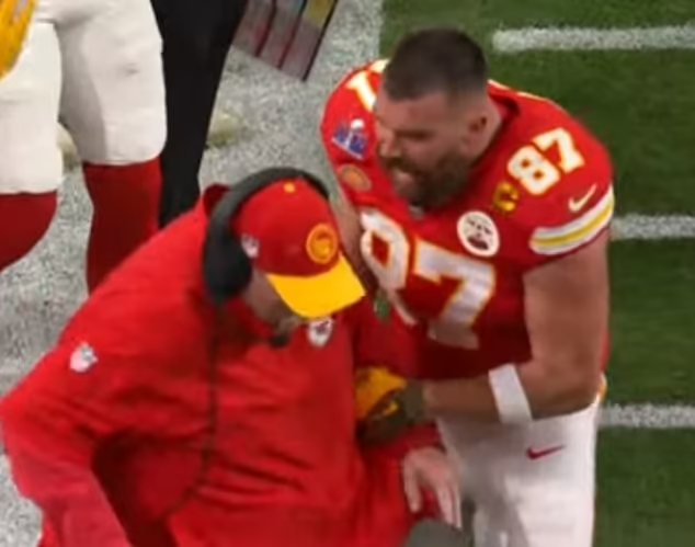 super bowl travis kelce meltdown