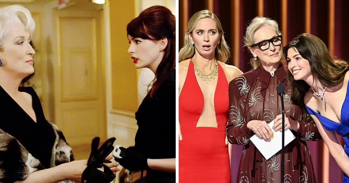 Actress Meryl Streep TROLLED By Anne Hathaway & Emily Blunt At Screen ...