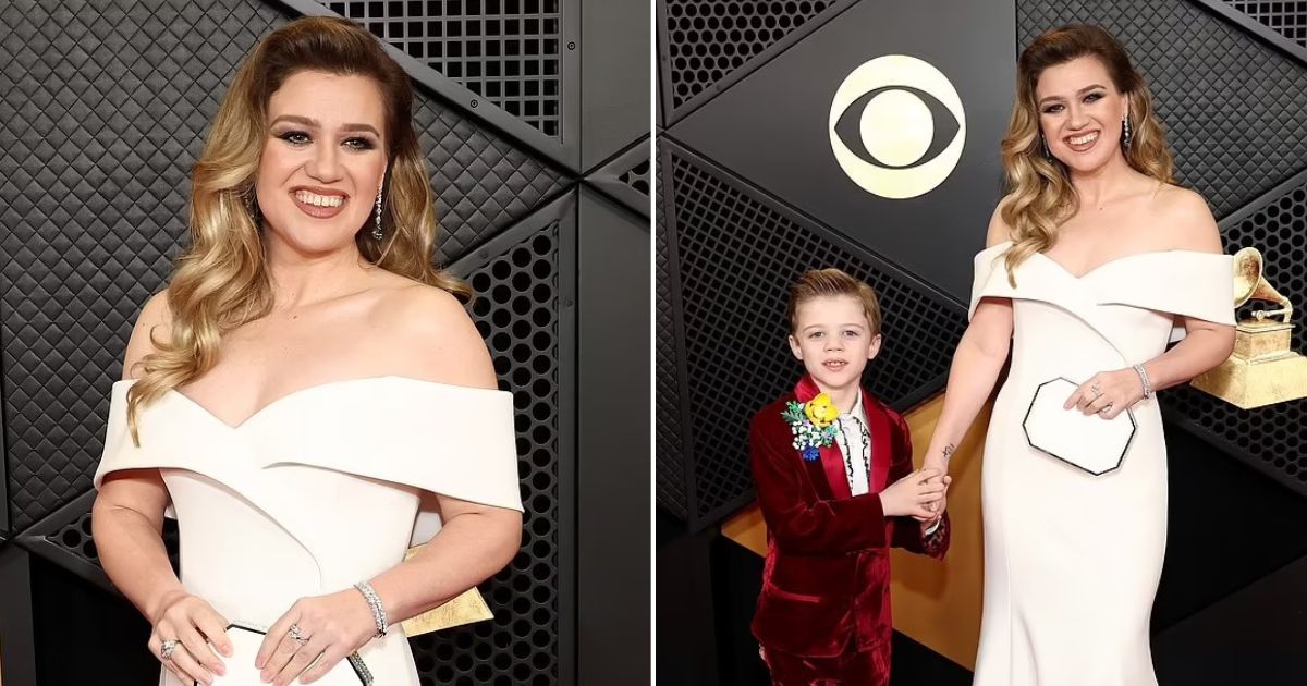 Kelly Clarkson GLOWS As She Attends The 2024 Grammys With Her 7Year