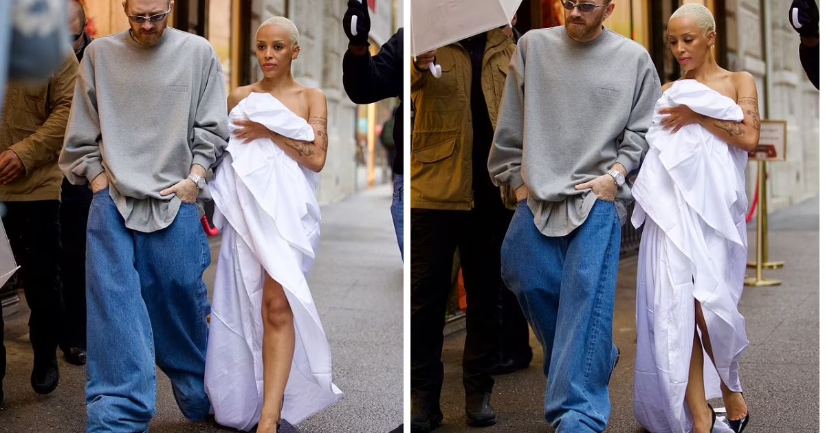 copy of articles thumbnail 1200 x 630 16.jpg - "What In The Bath & Beyond Is Going On!"- Doja Cat Walks The Streets In Giant 'Linen Sheet'