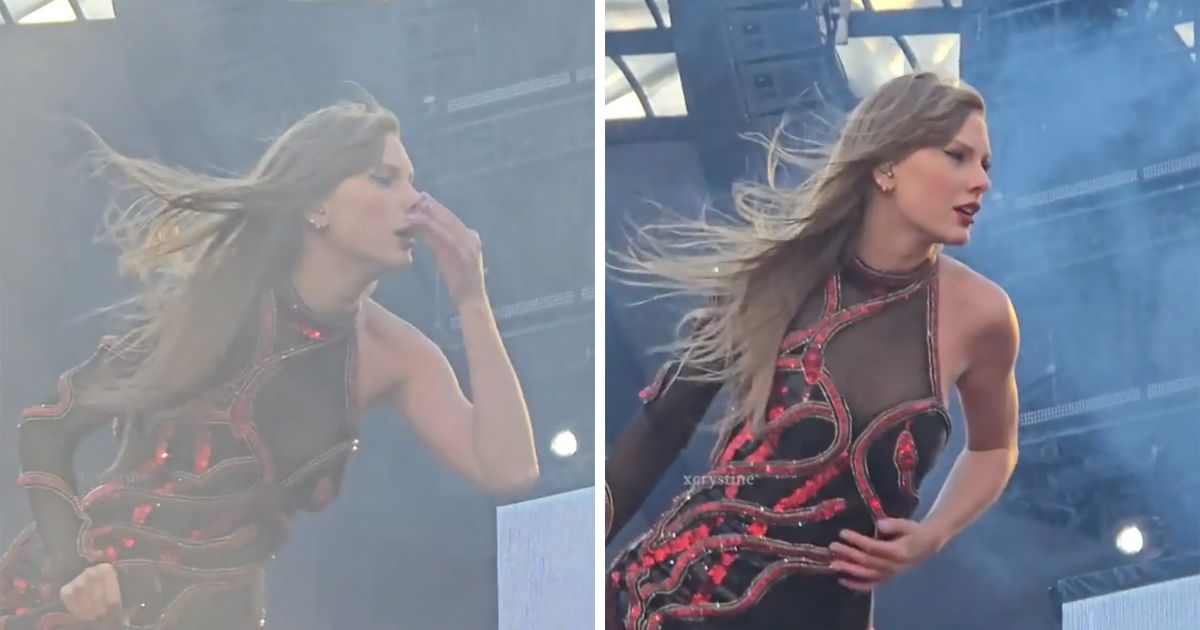 copy of articles thumbnail 1200 x 630 7 5.jpg - “That’s Gross!”- Taylor Swift Seen Wiping Snot On Her Eras Tour Costume During Live Performance