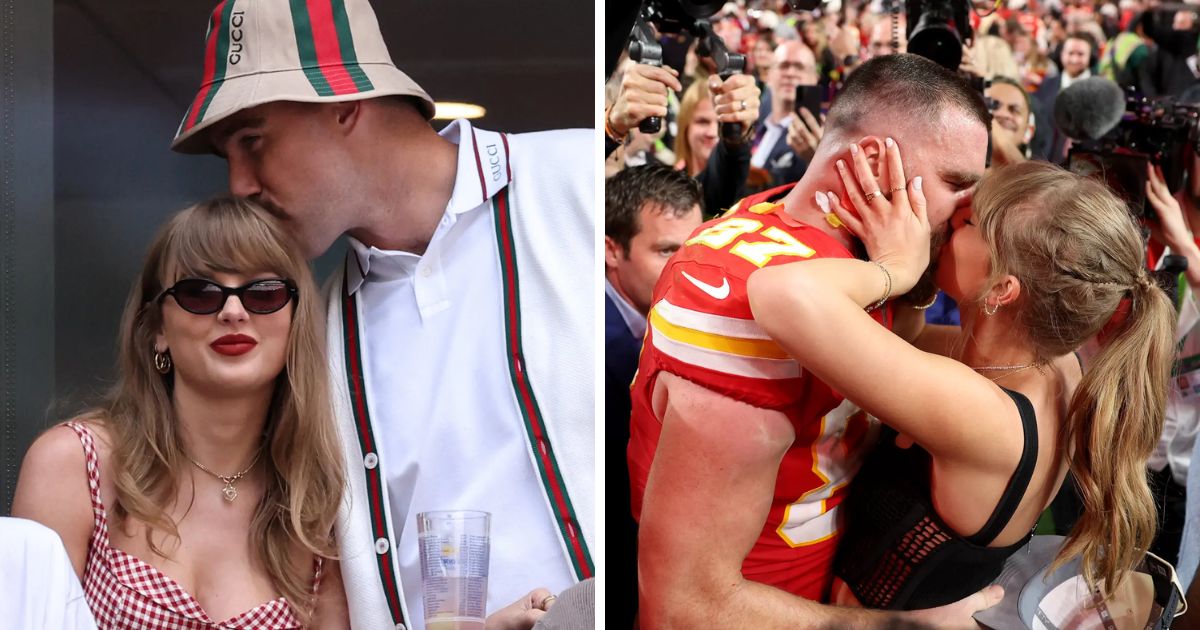 copy of articles thumbnail 1200 x 630 29.jpg - "Not In Front Of The Dads!"- Fans Bash 'Lovebirds' Travis Kelce & Taylor Swift For Packing On Intense PDA In Front Of Their Dads