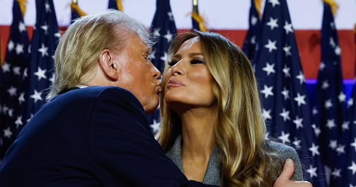 copy of articles thumbnail 1200 x 630 24.jpg - Standing By Her Man! Melania Gives Husband Donald Trump A Big Smile With KISS After Winning 2024 US Presidential Elections