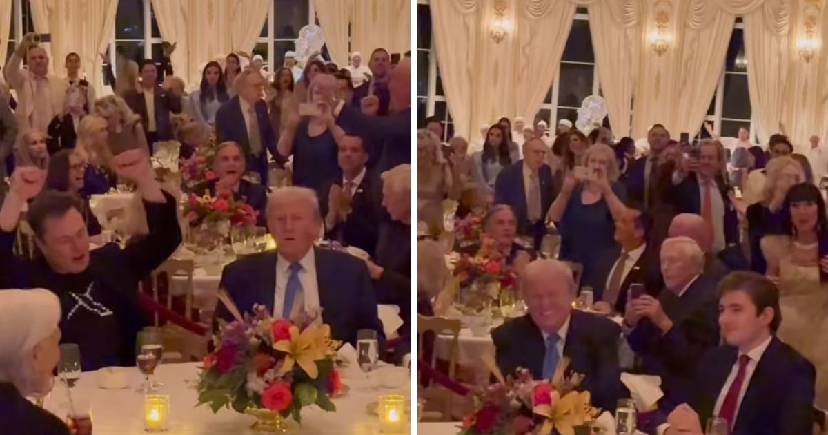 copy of articles thumbnail 1200 x 630 7 12.jpg - Thanksgiving with the Trumps! Donald and 'Adopted Son' Elon Musk Vibe to YMCA at Mar-a-Lago as Melania and Barron Watch On