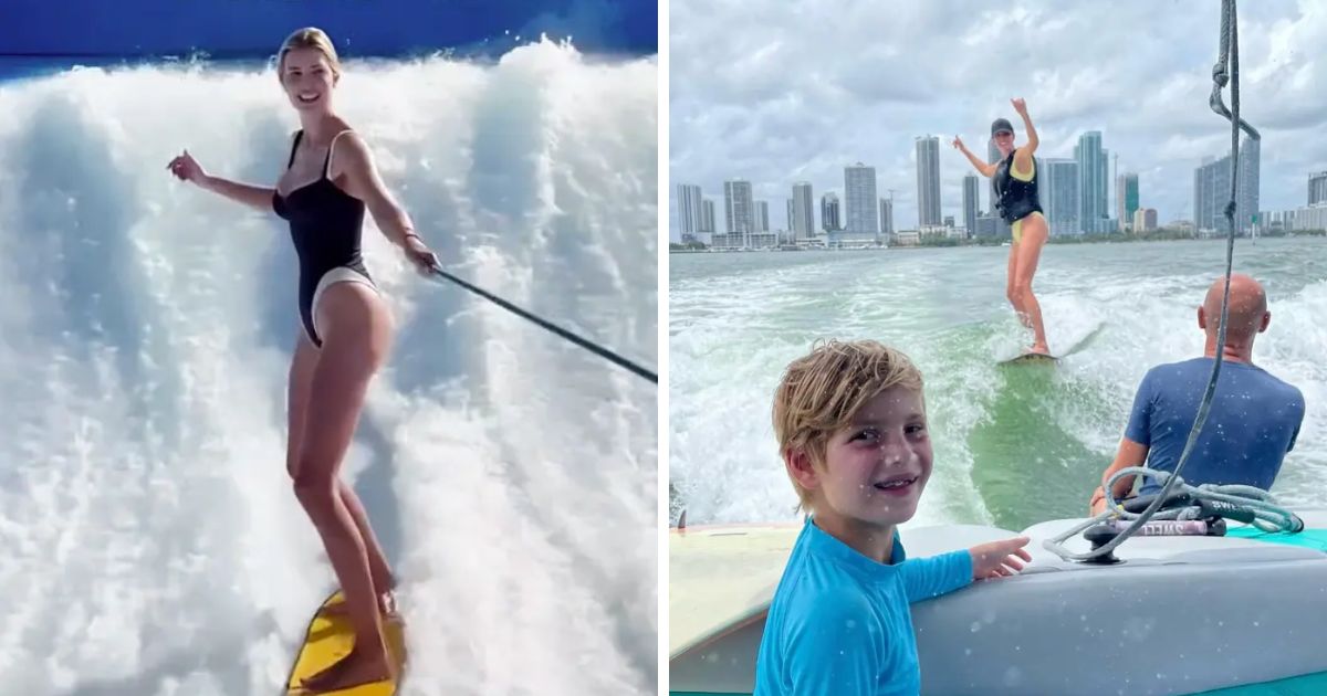 copy of articles thumbnail 1200 x 630 4 6.jpg - Ivanka Trump Lets Loose & Shows Off Figure In Plunging Black Swimsuit While Surfing