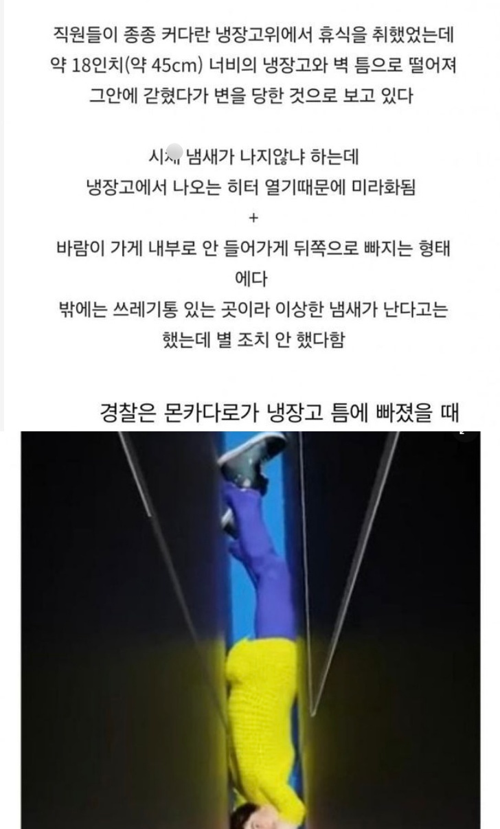 0 6 2.jpg - 실종된지 10년 만에 마트 냉장고 뒤에서 발견된 직원