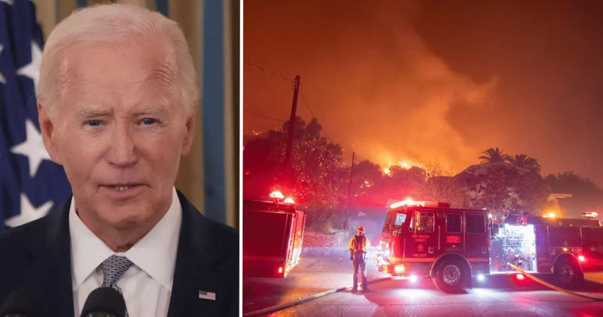 copy of articles thumbnail 1200 x 630 13 1.jpg - 'An Absolute Disgrace': Joe Biden Slammed For 'Using' the Los Angeles Fire Press Conference to Announce He's a Great-Grandfather — As Death Toll Begins To Climb