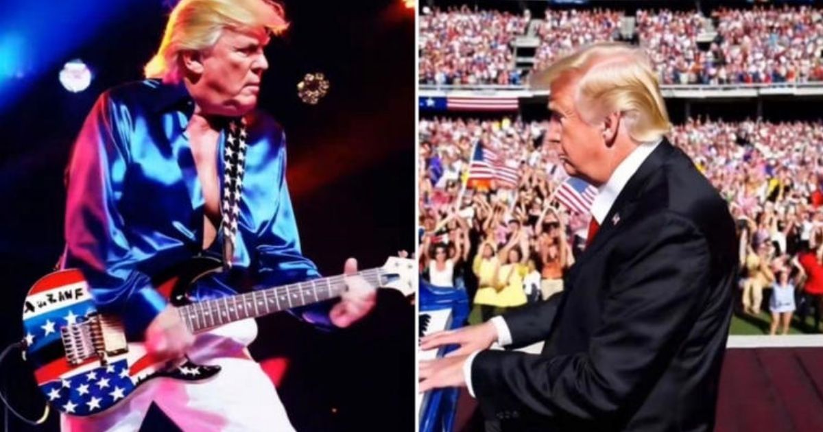 copy of articles thumbnail 1200 x 630 67 3.jpg - President Trump Shares Bizarre Video of Himself 'Performing' Iconic Power Ballad