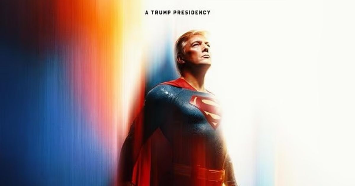 copy of articles thumbnail 1200 x 630 2025 07 12t164644 712.jpg - Trump Sparks OUTRAGE After White House Shares Poster of President As ‘Superman’