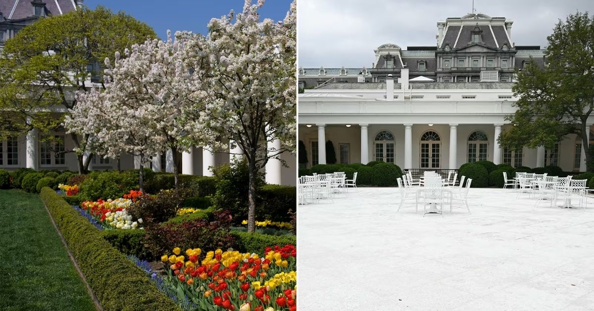 copy of articles thumbnail 1200 x 630 2025 08 06t132948 829.jpg - Trump Slammed for Turning Rose Garden Into ‘Parking Lot’