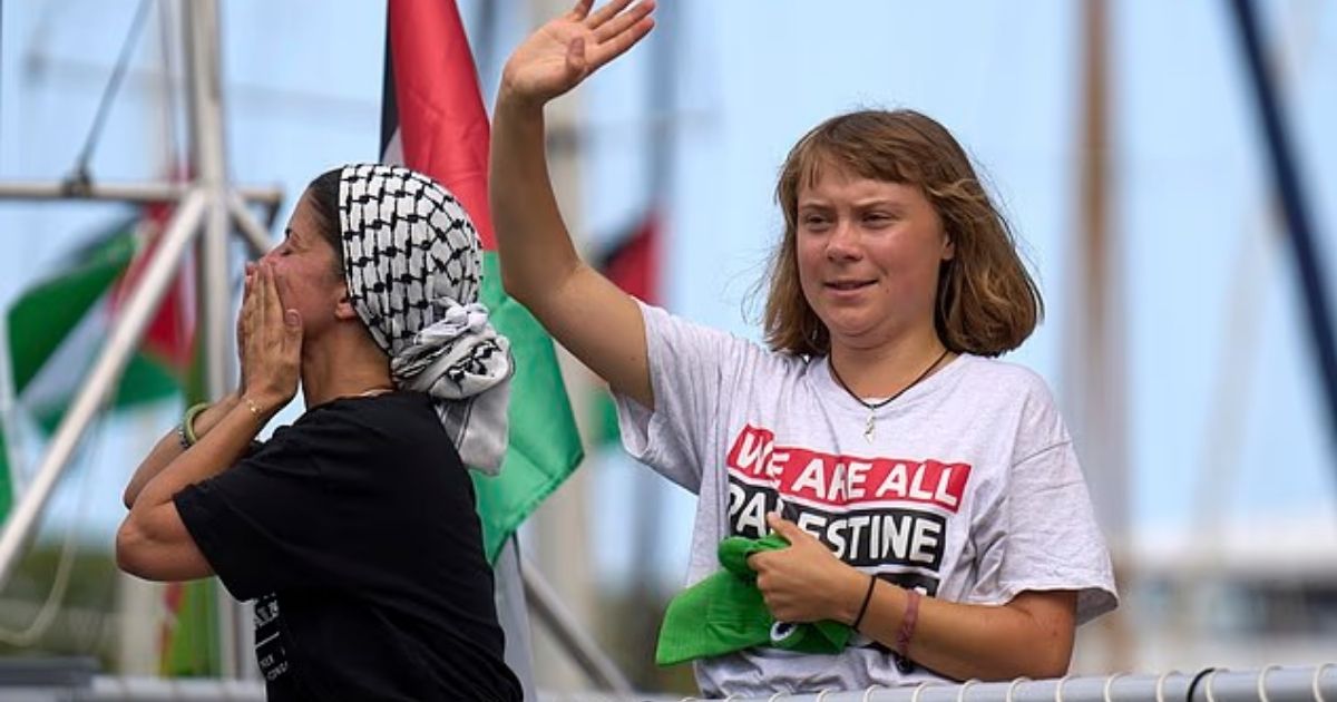 copy of articles thumbnail 1200 x 630 2025 09 09t134610 057.jpg - Greta Thunberg's Gaza Flotilla Vessel Set On Fire As Panic Runs High Among Activists After Attack