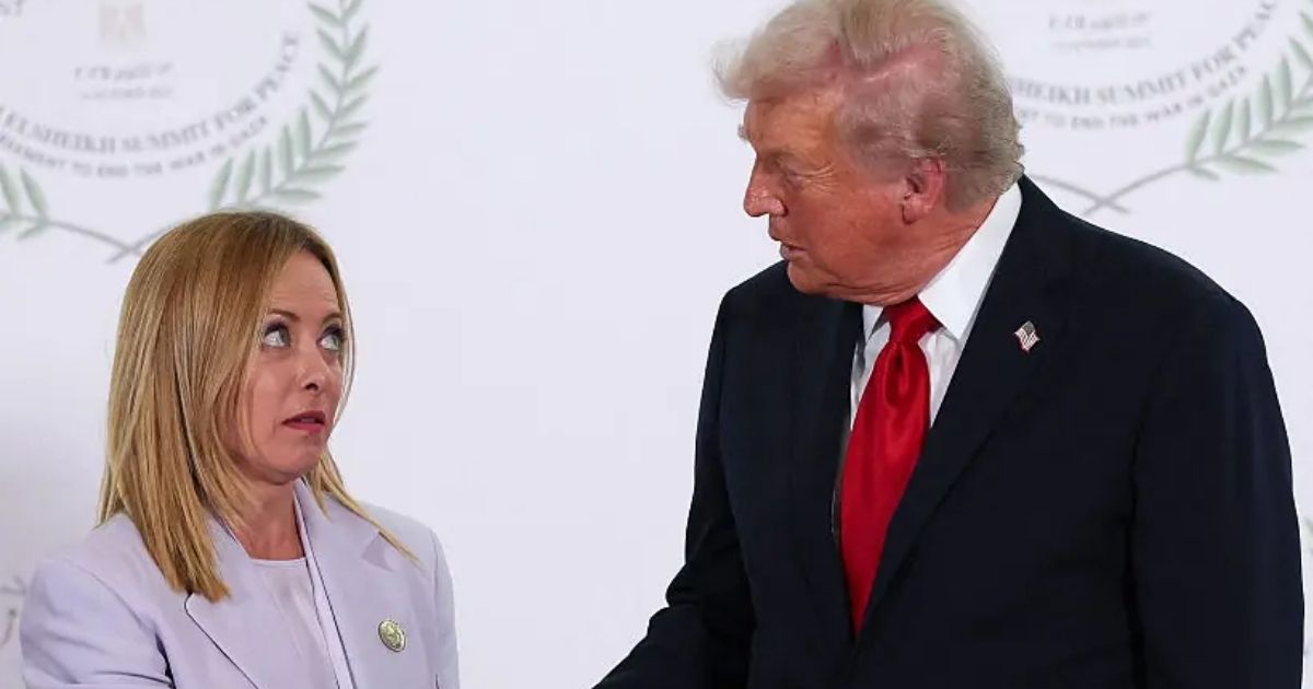 copy of articles thumbnail 1200 x 630 100 16.jpg - President Trump’s ‘disgusting’ comment about Italian PM’s appearance sparks outrage - her awkward reaction is caught on camera